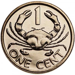 1 cent 2014 Seychelles Crab