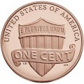 1 cent 2019 USA, Shield mint mark W UNC