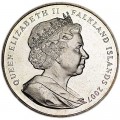 1 Krone 2007 Die Falkland-Inseln 25. Jahrestag der Befreiung