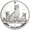 1 crown 2016 Isle of Man Tobacco Brown Cat
