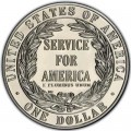 1 Dollar 1996 USA Nationaler Gemeinschaftsdienst  Proof, silber