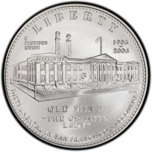 1 dollar 2006 San Francisco Old Mint  UNC price, composition, diameter, thickness, mintage, orientation, video, authenticity, weight, Description