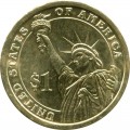 1 dollar 2008 USA, 6 president John Quincy Adams colored