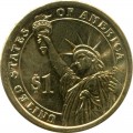 1 Dollar 2009 USA, 9 Präsident William Henry Harrison farbig
