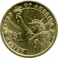 1 Dollar 2009 USA, 10 Präsident John Tyler farbig