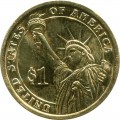 1 dollar 2010 USA, 16 president Abraham Lincoln colored