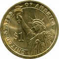 1 dollar 2010 USA, 13 president Millard Fillmore colored