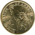 1 dollar 2011 USA, 20 president James Garfield colored