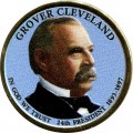 1 dollar 2012 USA, 24 President Grover Cleveland, colored