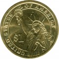 1 Dollar 2012 USA, 24 Präsident Grover Cleveland, farbig