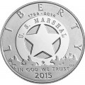 1 dollar 2015 USA Marshals Service,  Proof, silver