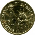 1 доллар 2016 США, 40 президент Рональд Рейган (цветная)