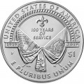 1 доллар 2019 США, Американский легион, UNC, серебро