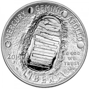 1 доллар 2019 США, Аполлон 11, Proof цена, стоимость