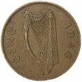 1 пенни 1946 Ирландия Тетерев