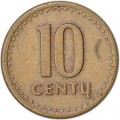 10 центов 1991 Литва, из обращения
