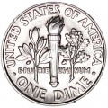 10 центов 2007 США Рузвельт, двор D