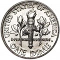 10 cents One dime 2010 USA Roosevelt, mint D