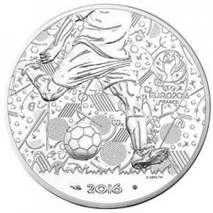10 евро 2016 Франция, Чемпионат Европы по футболу, серебро  цена, стоимость