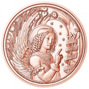 10 евро 2017 Австрия, Архангел Гавриил цена, стоимость