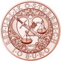 10 евро 2017 Австрия, Архангел Михаил