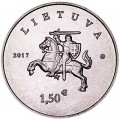 1,5 euro 2017 Litauen Hund und Pferd