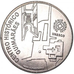 2.5 euros 2012 Portugal, The historic center of Guimaraes price, composition, diameter, thickness, mintage, orientation, video, authenticity, weight, Description