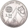 2.5 euros 2012 Portugal, The historic center of Guimaraes