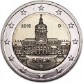 2 евро 2018 Германия, Берлин, Дворец Шарлоттенбург, двор G
