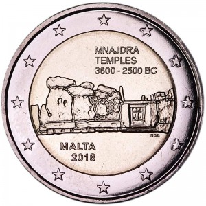2 euro 2018 Malta Mnajdra