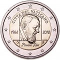 2 евро 2018 Ватикан, 50-летие со дня смерти Падре Пио, в буклете
