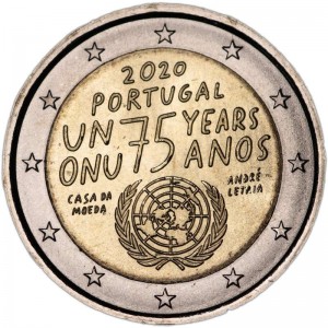 2 euro 2020 Portugal, 75 years of the UN