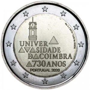 2 евро 2020 Португалия, Университет Коимбры