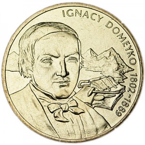 2 злотых 2007 Польша Игнатий Домейко (Ignacy Domeyko) цена, стоимость