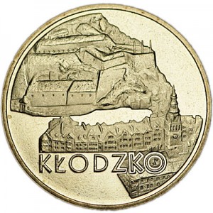 2 злотых 2007 Польша Клодзко (Klodzko) серия "Города" цена, стоимость