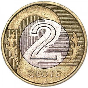 2 злотых 1994-2023 Польша, из обращения