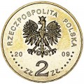 2 злотых 2009 Польша 25-летие со дня смерти Ежи Попелюшко (Jerzego Popieluszki)