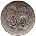 20 центов 1965 ЮАР, из обращения