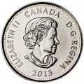 25 cents 2013 Canada, Charles de Salaberry, colored