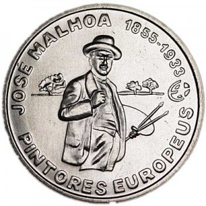 2.5 euros 2012 Portugal, Jose Mallo price, composition, diameter, thickness, mintage, orientation, video, authenticity, weight, Description