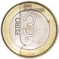 3 евро 2010 Словения Любляна - Всемирная книжная столица