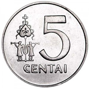 5 центов 1991 Литва  цена, стоимость