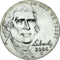 5 центов 2006 США возвращение в Mounticello, серия Путешествие на запад, двор D