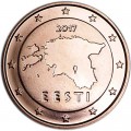 5 центов 2017 Эстония, UNC