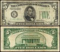 Banknote 5 Dollar 1934 USA (E - Richmond), VF-VG