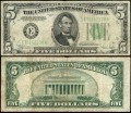 Banknote 5 Dollar 1934 C USA (E - Richmond), VF-VG