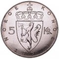 5 Kronen 1975 Norwegen 100 Jahre der Krone