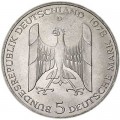 5 марок 1978, Германия Густав Штреземан,, серебро