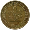 5 pfennig 1991 Germany