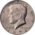 50 cent Half Dollar 1974 USA Kennedy   P
